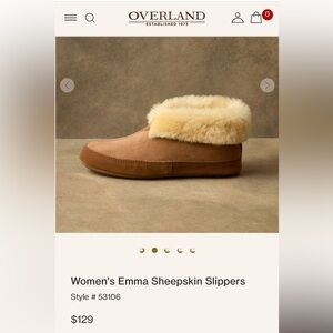 Minnetonka Sheepskin Slippers - Brown and Cream
